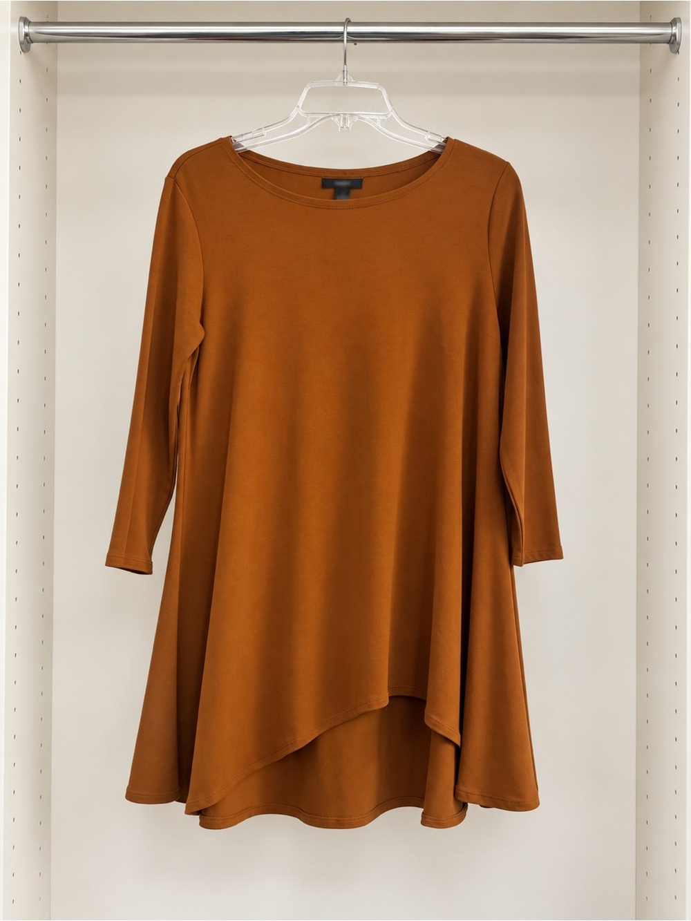 Alfani Asymmetrical Hem Tunic in Rust